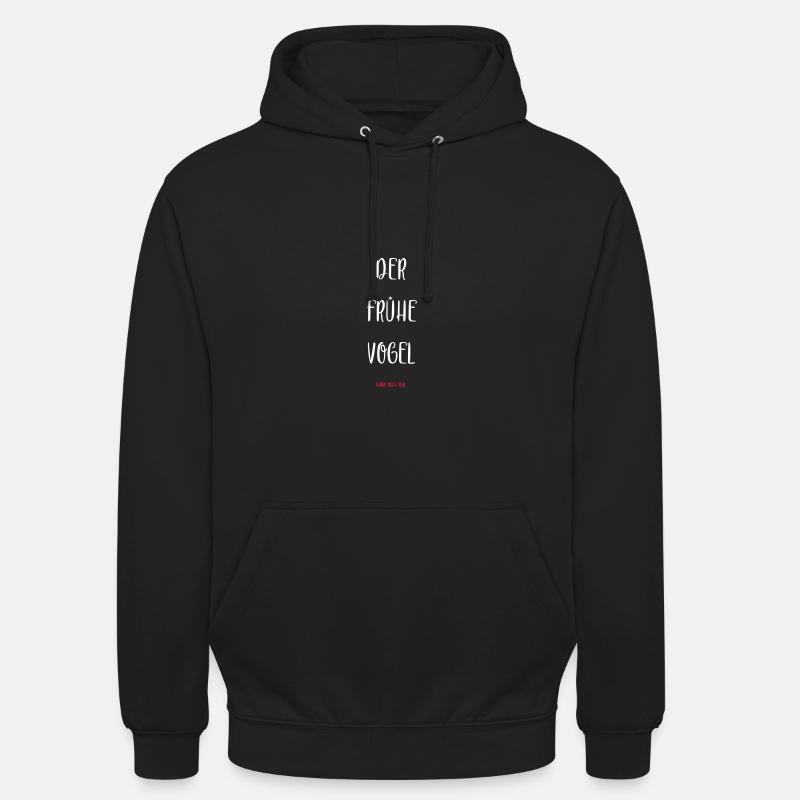 Le lève-tôt peut moi. - Sweat-shirt à capuche unisexe - noir