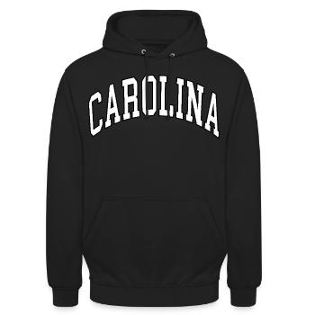 Carolina - Unisex Hoodie - Schwarz - Vorne - Alina (178cm) & Michal (187cm)