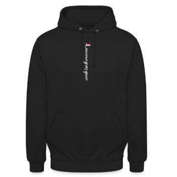 Monaco - Unisex Hoodie - Schwarz - Vorne - Alina (178cm) & Michal (187cm)