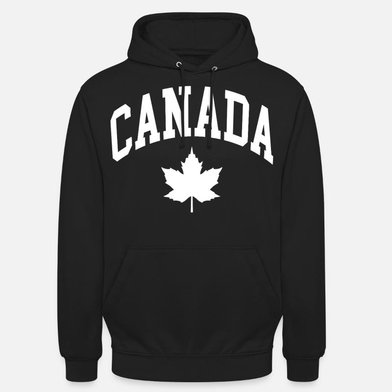 Drapeau du Canada - Sweat-shirt à capuche unisexe - noir