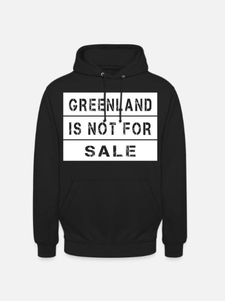 Le Groenland n’est pas à vendre - Sweat-shirt à capuche unisexe - noir