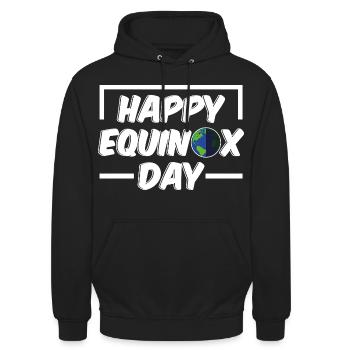 Happy Equinox Day Easter Ostara - Unisex Hoodie - black - Front - Alina (178cm) & Michal (187cm)