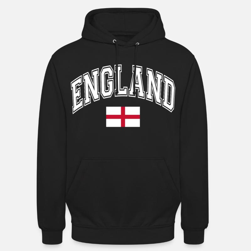Drapeau de l’Angleterre - Sweat-shirt à capuche unisexe - noir