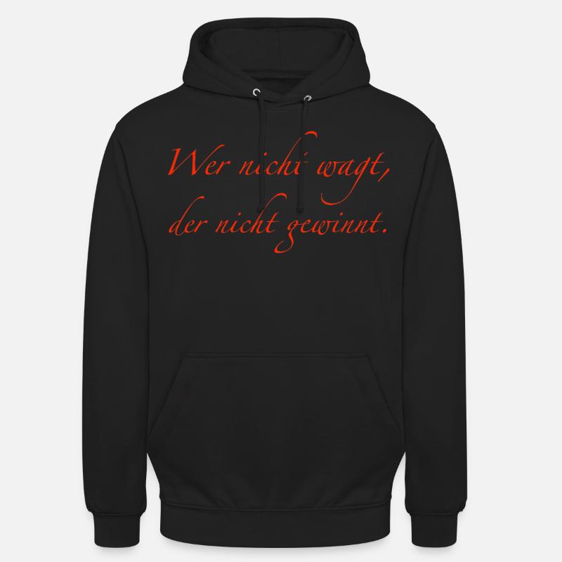 qui n’ose pas - Sweat-shirt à capuche unisexe - noir