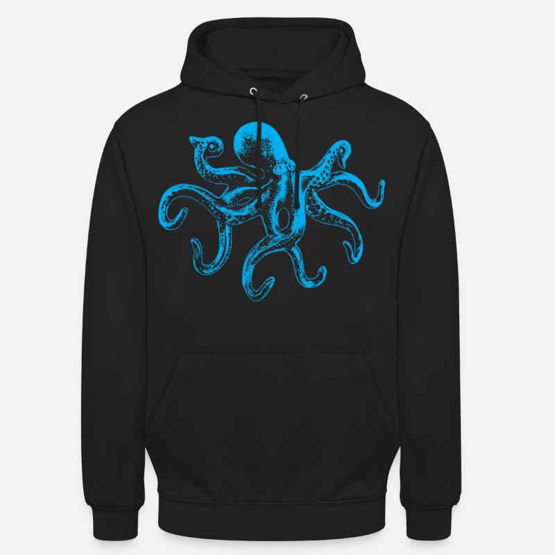Octopus octopus octopus seafood gift - Unisex Hoodie - black