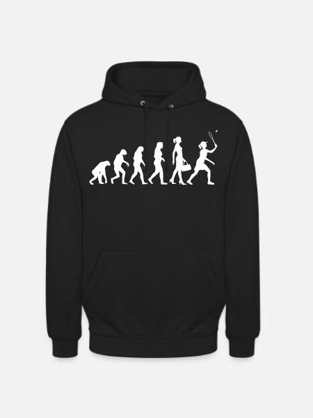 Evolution Frauen Badminton - Unisex Hoodie - Schwarz