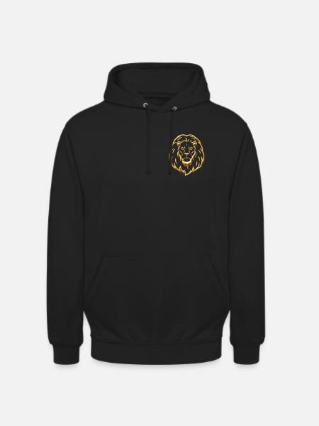 Golden lion - Unisex Hoodie - black