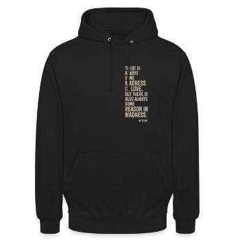 Love - Unisex Hoodie - Schwarz - Vorne - Alina (178cm) & Michal (187cm)