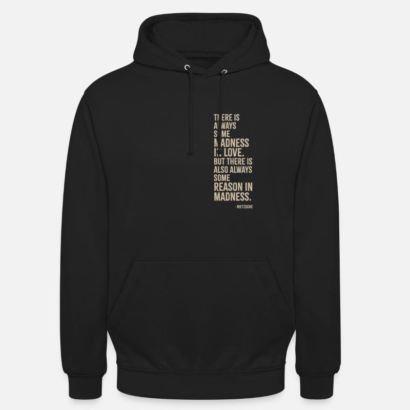 Miłość - Bluza z kapturem typu unisex - czarny
