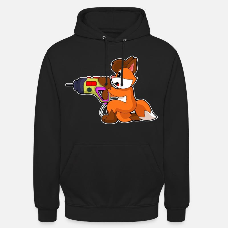 Fuchs Craftsman Drill - Sweat-shirt à capuche unisexe - noir