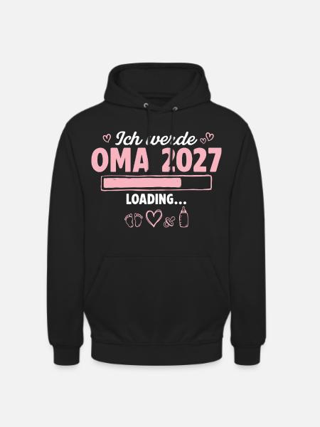 Ich Werde Oma 2027 Loading Schwangerschaft - Unisex Hoodie - Schwarz
