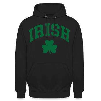 Irish Shamrock - Unisex Hoodie - Schwarz - Vorne - Alina (178cm) & Michal (187cm)