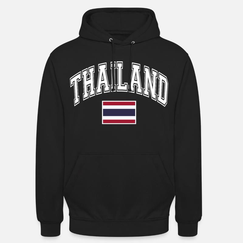 Drapeau de la Thaïlande - Sweat-shirt à capuche unisexe - noir