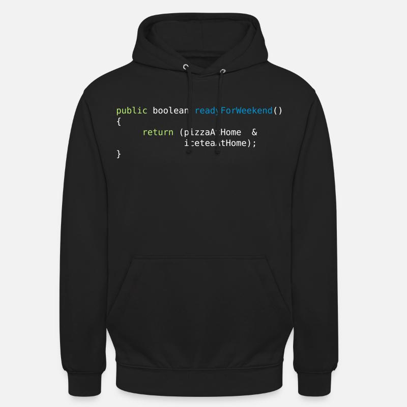 JAVA CODE - READY FOR WEEKEND Unisex Hoodie