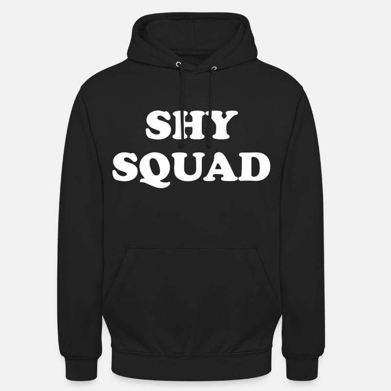 Escouade timide Introvertie - Sweat-shirt à capuche unisexe - noir