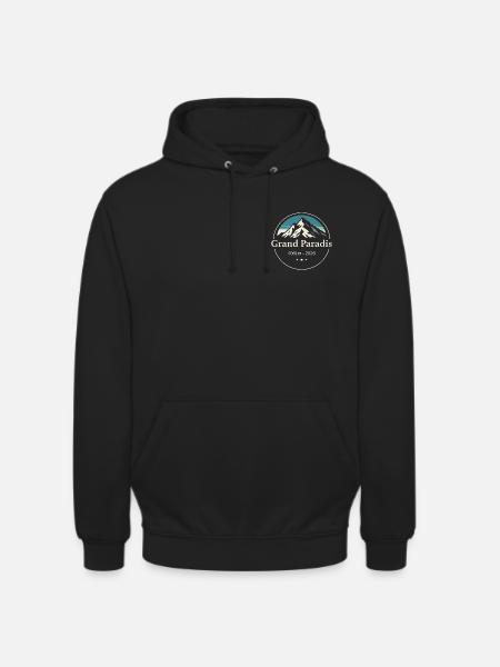 Wandern am Gran Paradiso Mountain - Unisex Hoodie - Schwarz
