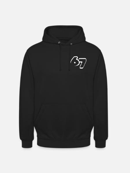 67 "six seven" drawn - Unisex Hoodie - Schwarz