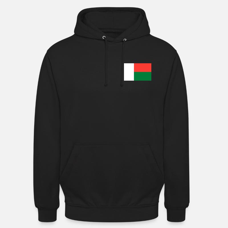 Madagaskar Flagge - Unisex Hoodie - Schwarz