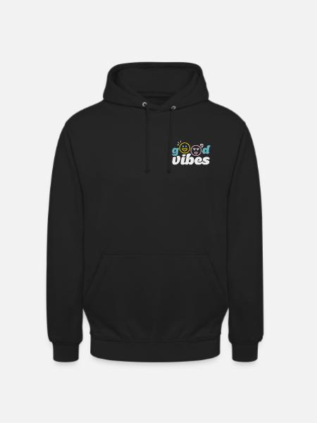 good_vibes - Sweat-shirt à capuche unisexe - noir