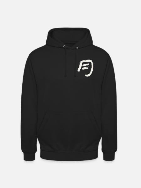 Mond (Japanisch) Schriftzeichen - KOHLE - Unisex Hoodie - Schwarz