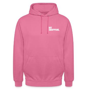 Hit Shappens Drummer - Unisex Hoodie - Pink - Vorne - Alina (178cm) & Michal (187cm)