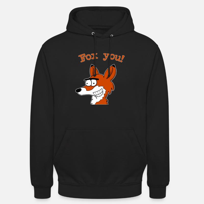 Fox vous! - Sweat-shirt à capuche unisexe - noir