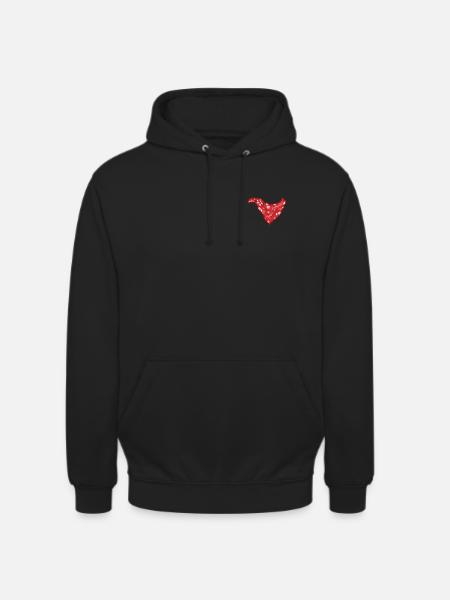 Boeren zakdoek | borst - Uniseks hoodie - zwart