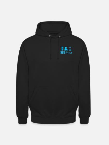 Skifreund - Unisex Hoodie - Schwarz