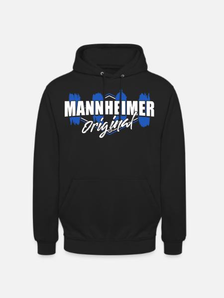 mannheimer original - Sweat-shirt à capuche unisexe - noir