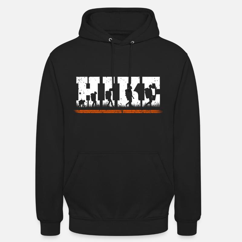 Wandern Evolution - Unisex Hoodie - Schwarz