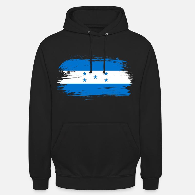 Drapeau du Honduras drapeau - Sweat-shirt à capuche unisexe - noir