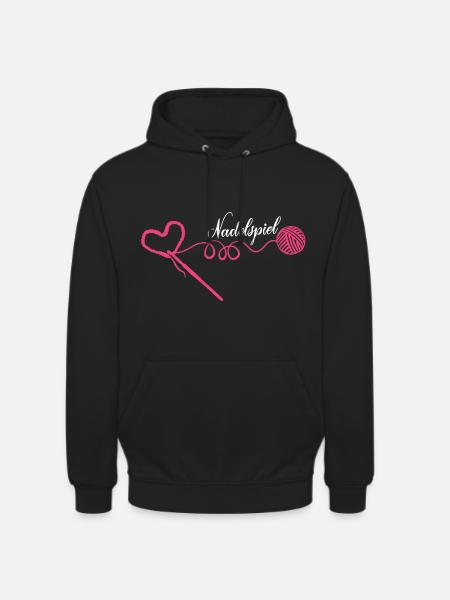 Häkeln Nähen - Unisex Hoodie - Schwarz