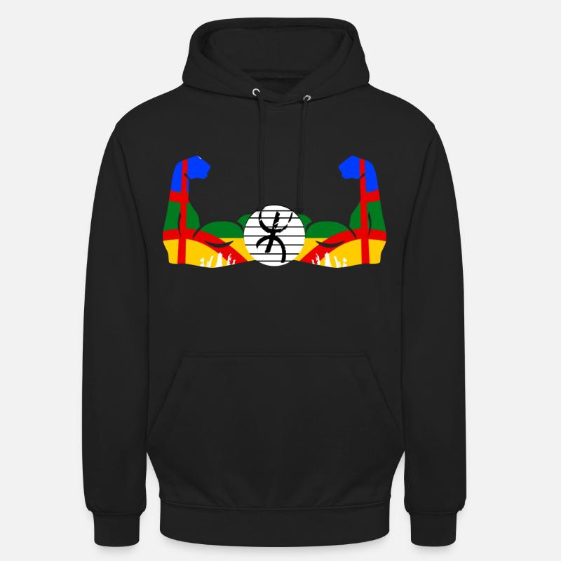 Amazigh en Force - Sweat-shirt à capuche unisexe - noir