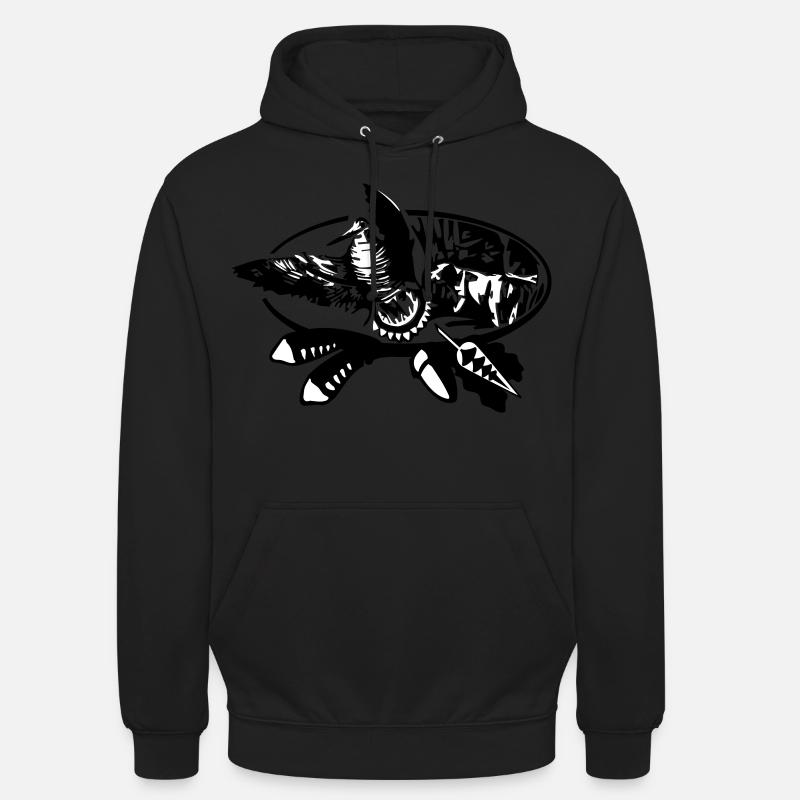 woodcock - Felpa con cappuccio unisex - nero