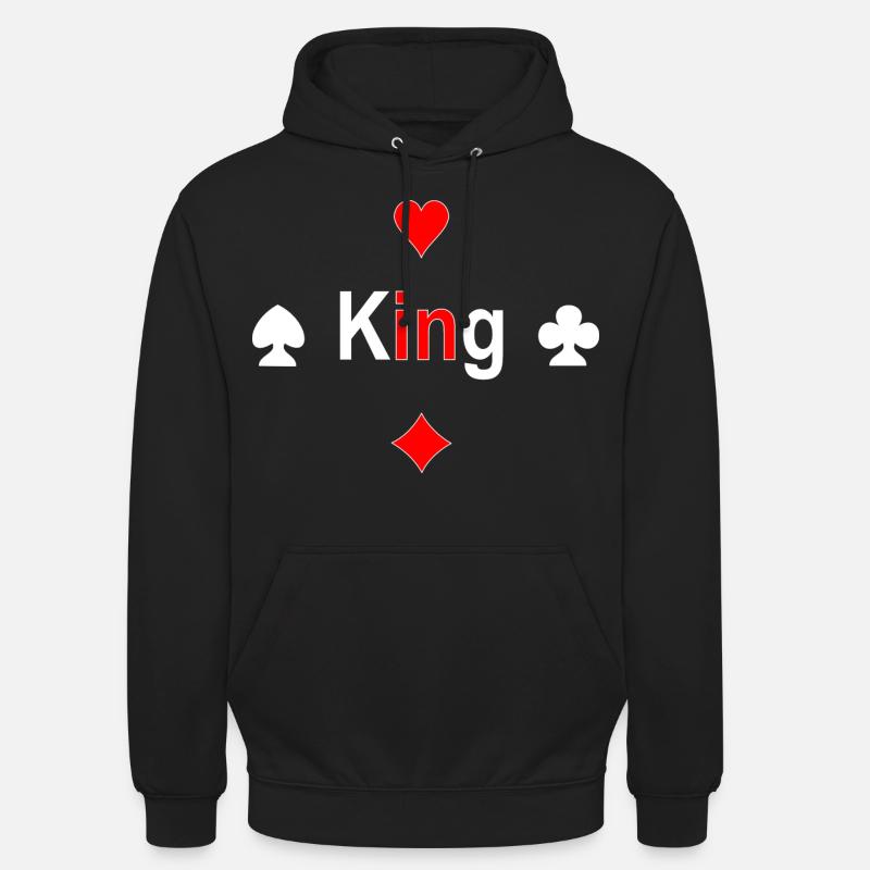 King - Sweat-shirt à capuche unisexe - noir