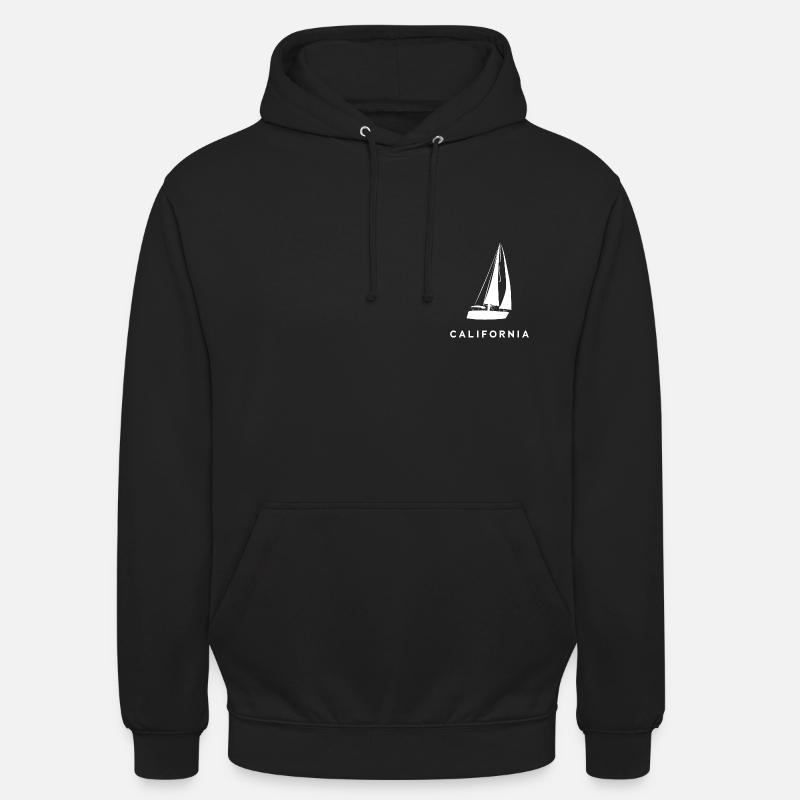 Sailing California - Sweat-shirt à capuche unisexe - noir