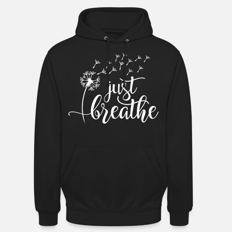 Respire juste - Sweat-shirt à capuche unisexe - noir