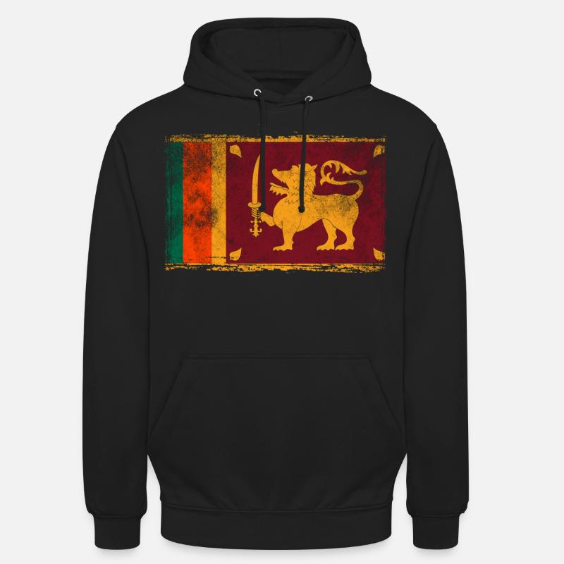 Drapeau du Sri Lanka - Sweat-shirt à capuche unisexe - noir