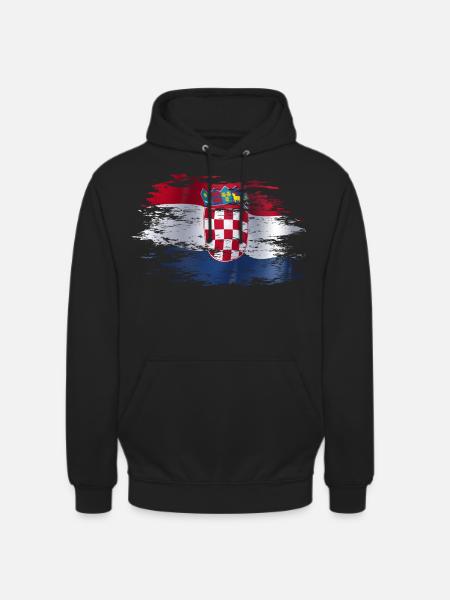 Croatia used - Unisex Hoodie - black