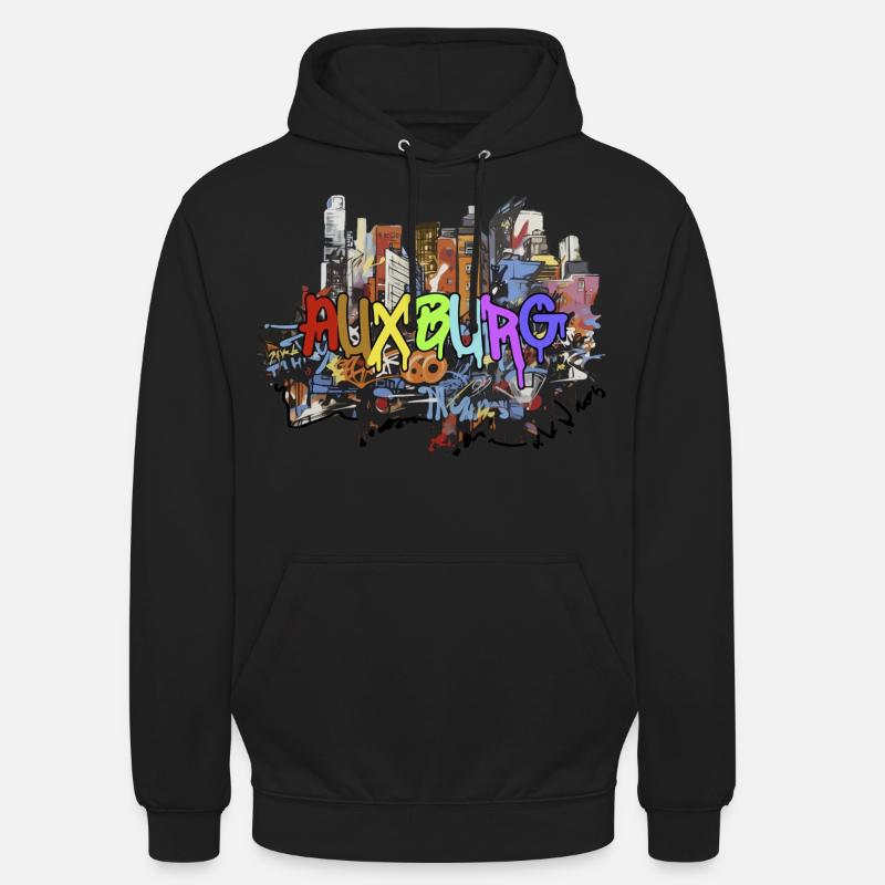 Augsburg in Graffiti Design Geschenk - Unisex Hoodie - Schwarz
