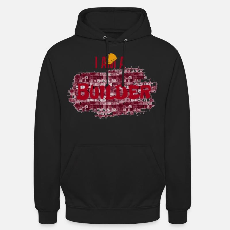 Je suis constructeur, construction - Sweat-shirt à capuche unisexe - noir