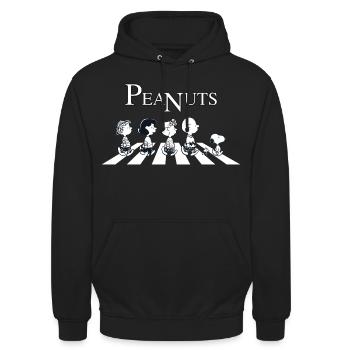 Peanuts The Peanuts Abbey Road - Unisex Hoodie - black - Front - Alina (178cm) & Michal (187cm)