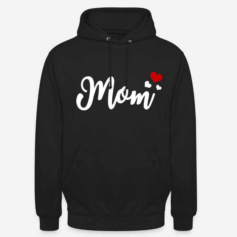 Cœurs de maman - Sweat-shirt à capuche unisexe - noir