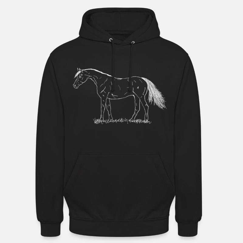 Pferd - Unisex Hoodie - Schwarz
