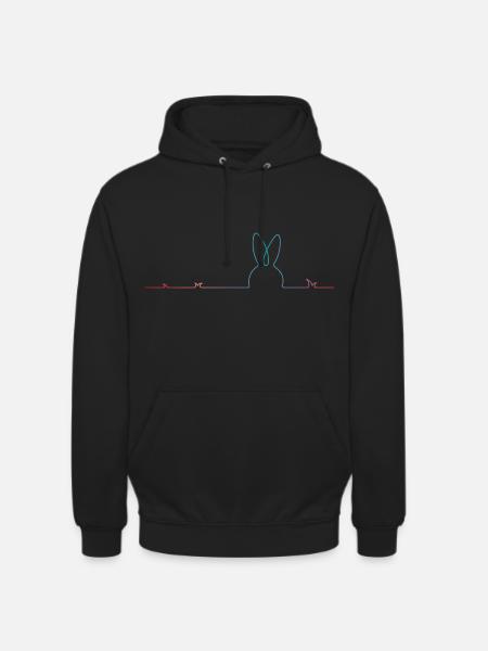 Osterhase Ostern - Unisex Hoodie - Schwarz