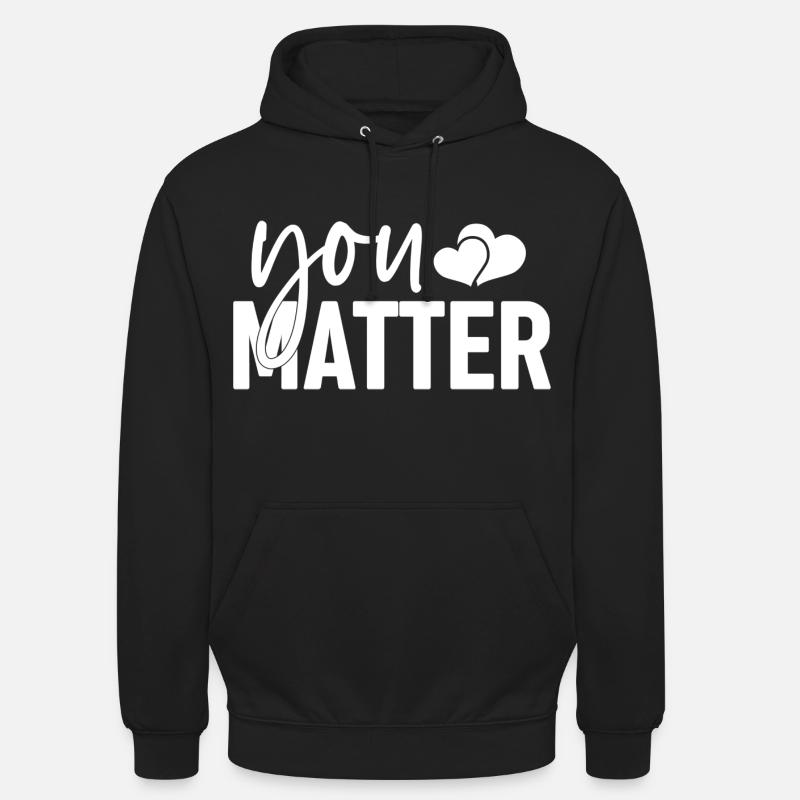 Vous comptez - Sweat-shirt à capuche unisexe - noir