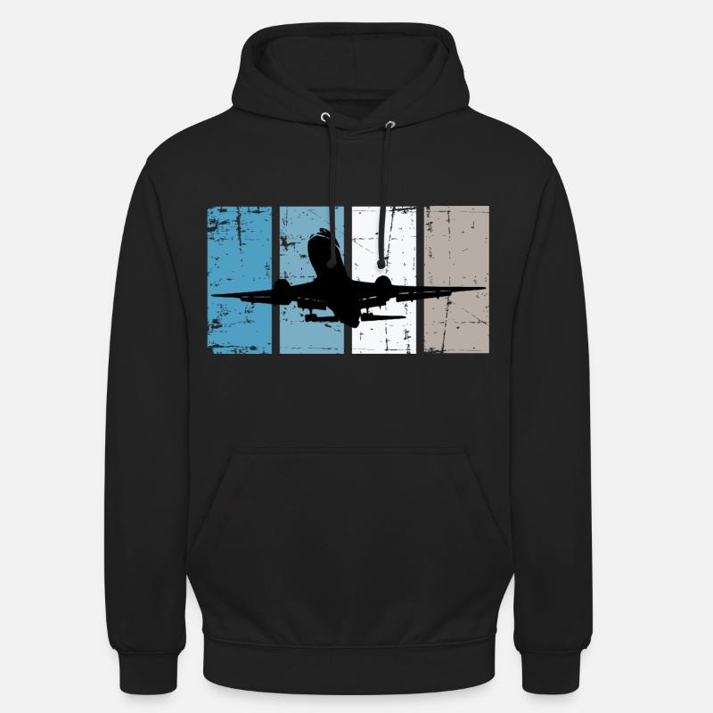 Flugzeug Pilot Luftfahrt - Unisex Hoodie - Schwarz