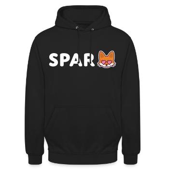 Fuchs Sparer Sparen Sparfuchs - Unisex Hoodie - Schwarz - Vorne - Alina (178cm) & Michal (187cm)