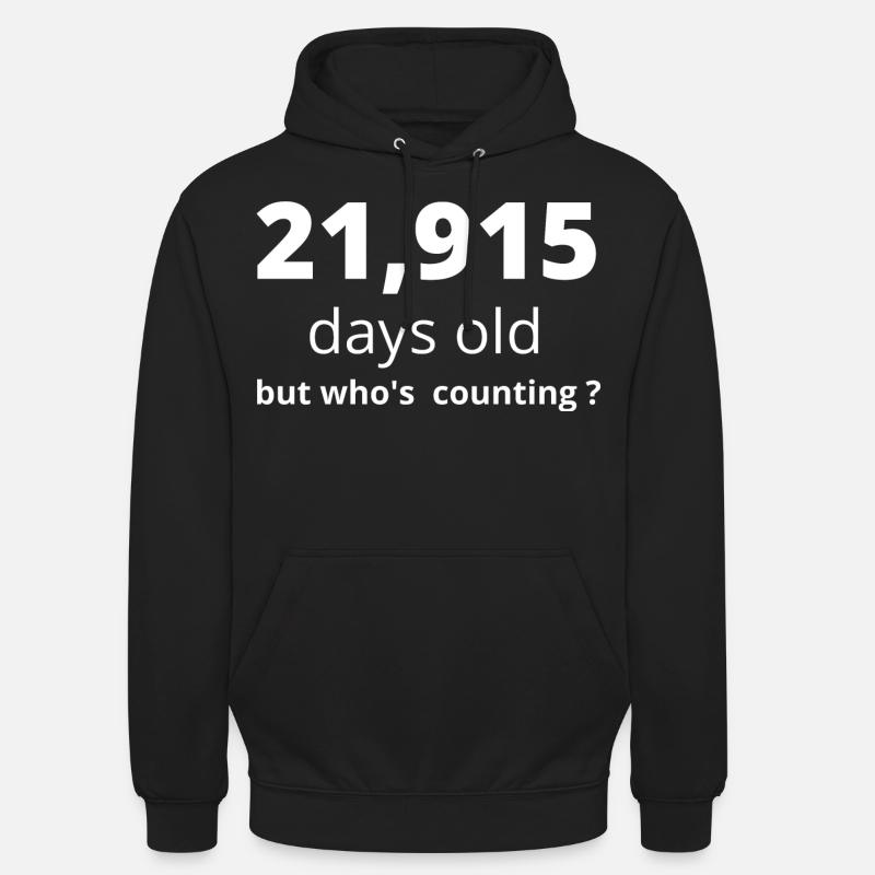 60e anniversaire - Sweat-shirt à capuche unisexe - noir