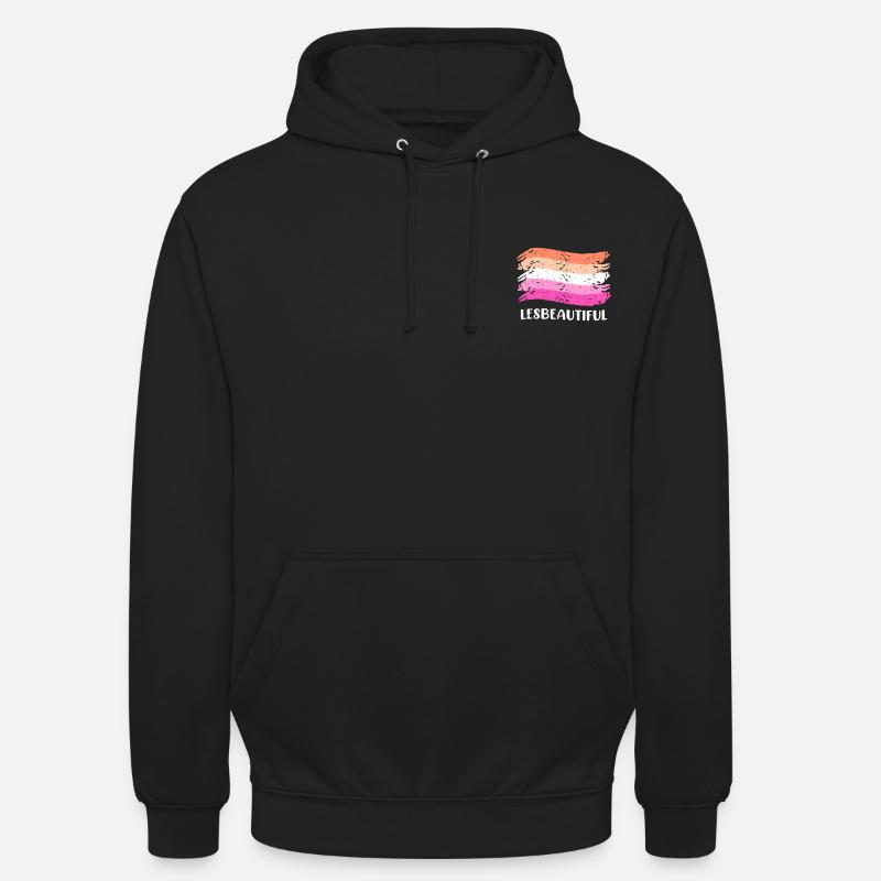 Lesbeautiful Lesbienne LGBT Pride Lesbienne - Sweat-shirt à capuche unisexe - noir